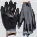 13 guage Cheap Gray Polyester Liner gray PU touch screen gloves direct buy china